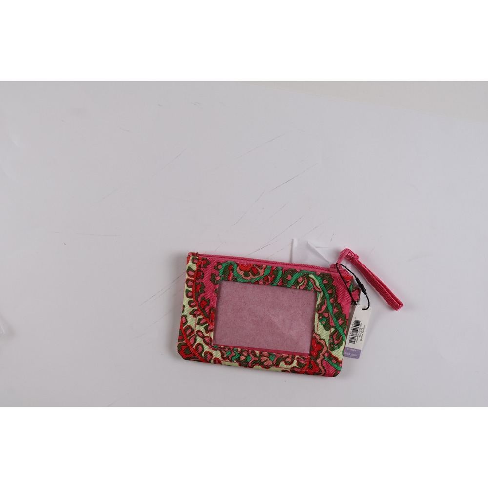 Vera Bradley ID Case Wallet Pink Paisley Floral One Size NWT